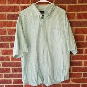 Dockers Men's 100% Cotton Button Down Collared Striped Shirt Career Office - XXL